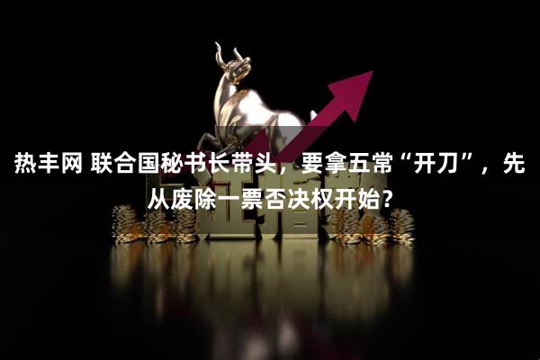 热丰网 联合国秘书长带头，要拿五常“开刀”，先从废除一票否决权开始？